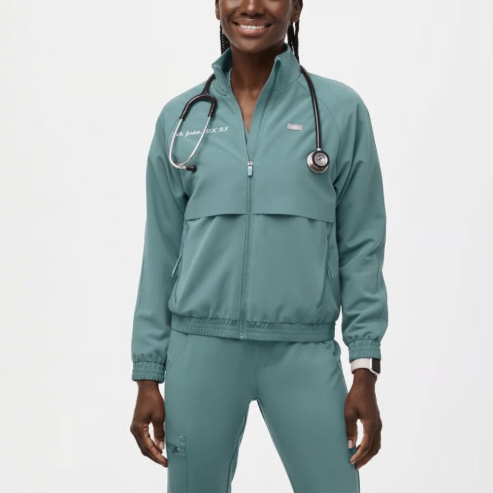 Figs Sydney Performance Scrub Jacket Hydrogreen F… - image 1